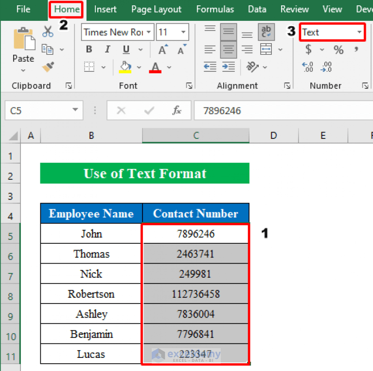 How to Add Leading Zeros to Make 10 Digits in Excel (10 Ways)