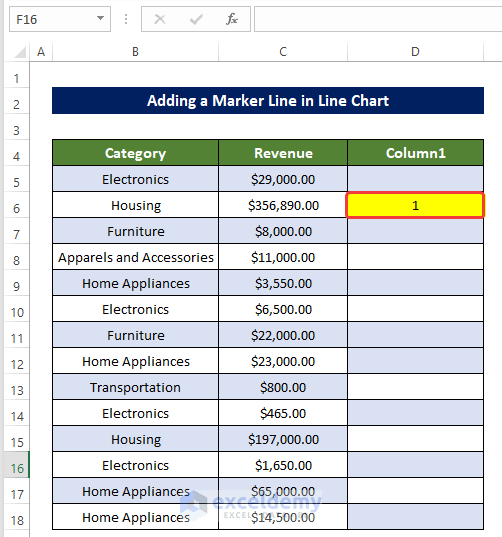 How to Add a Marker Line in an Excel Graph (3 Suitable Examples)
