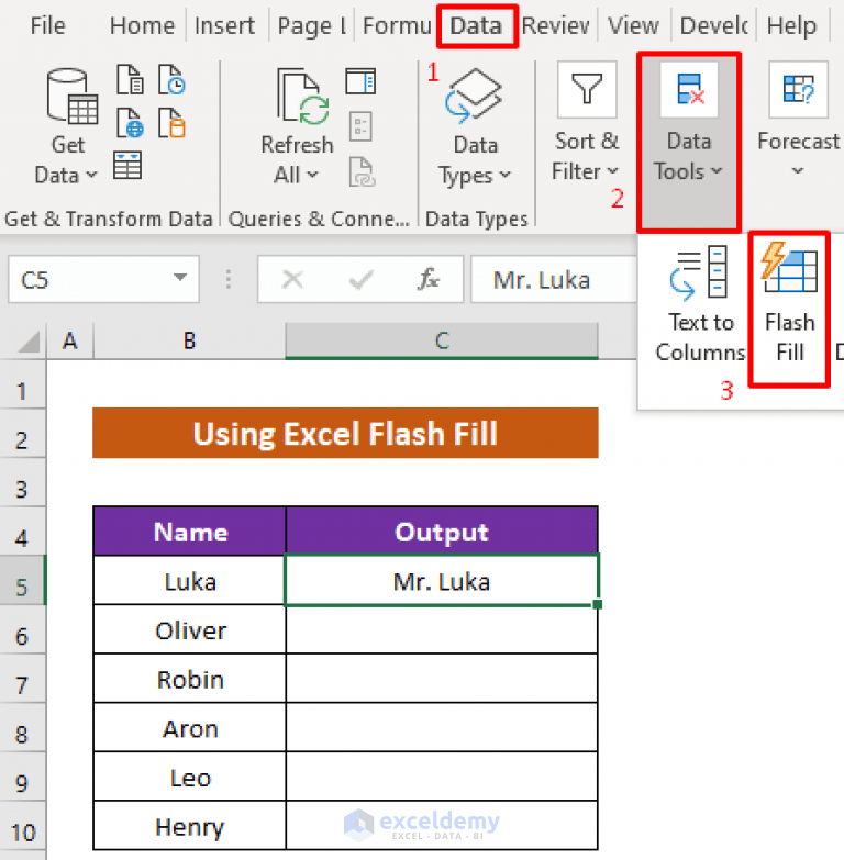 How to Add a Word in All Rows in Excel (4 Smart Methods)