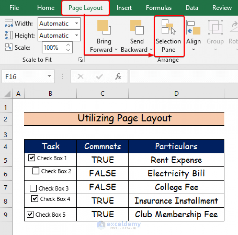 How to Align Checkboxes in Excel (2 Easy Ways) ExcelDemy