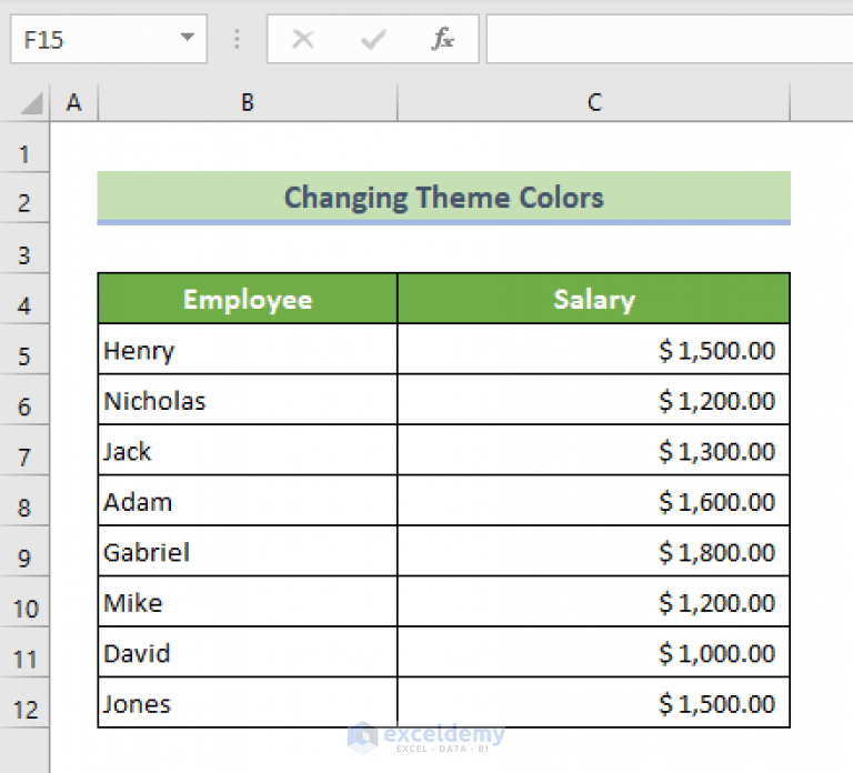 How to Change Theme Colors in Excel (with Quick Steps)