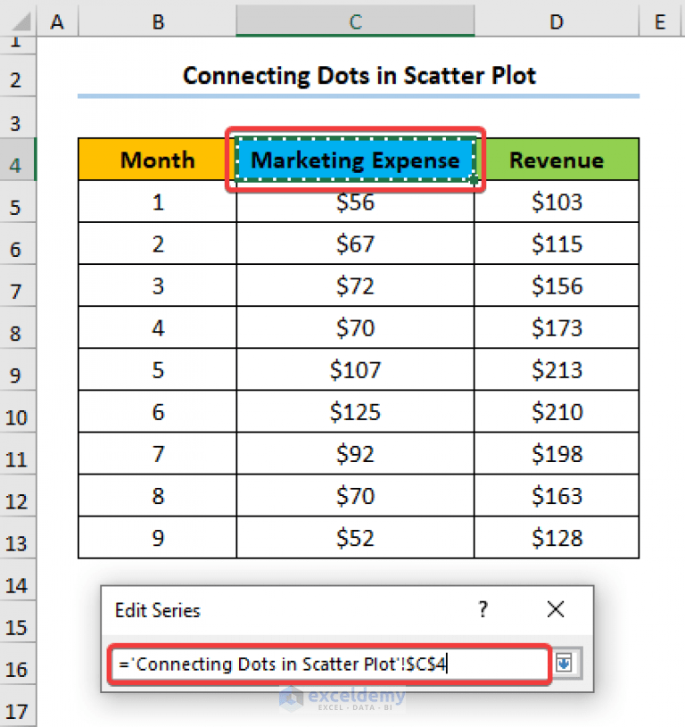 How to Connect Dots in Scatter Plot in Excel (with Easy Steps)