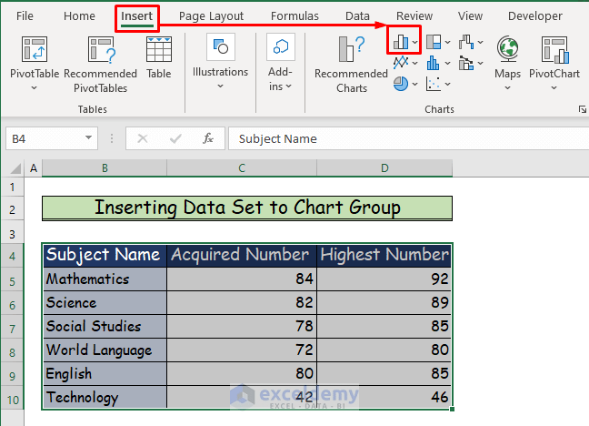 How to Create a 2D Clustered Column Chart in Excel - 2 Methods - ExcelDemy
