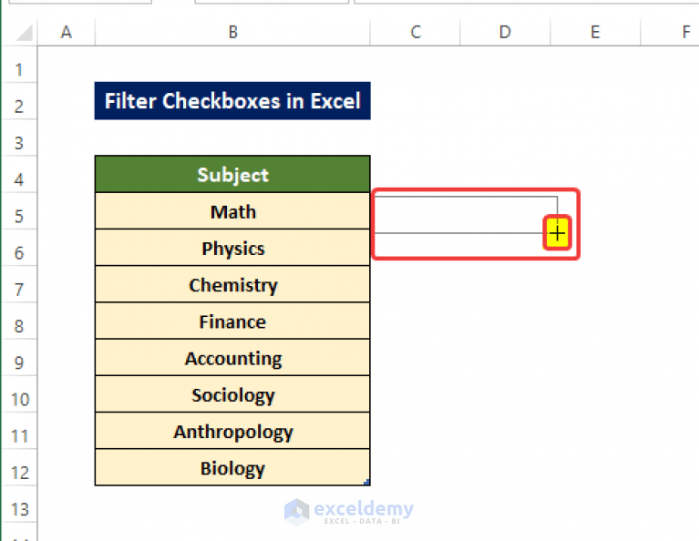 How to Filter Checkboxes in Excel (with Easy Steps) ExcelDemy