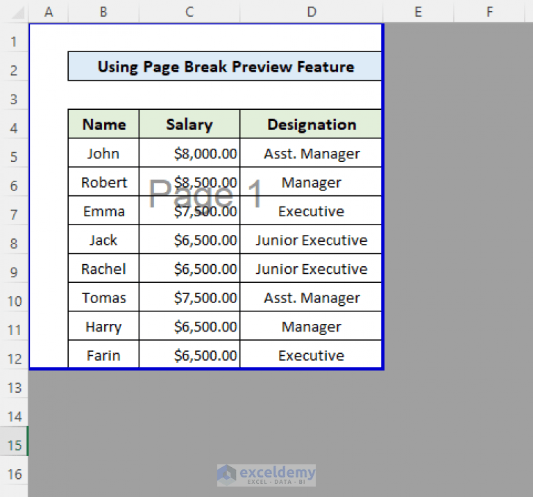How to Grey Out Unused Cells in Excel (3 Quick Methods)