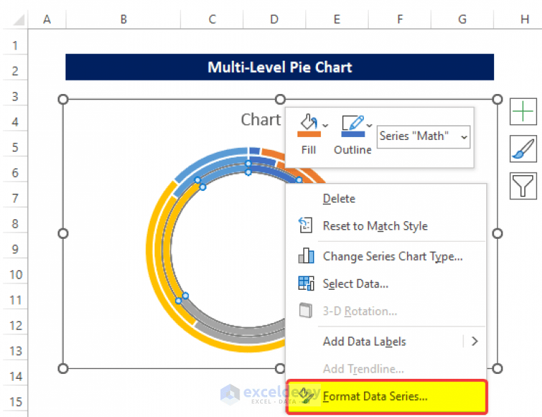How to Make a MultiLevel Pie Chart in Excel (with Easy Steps)