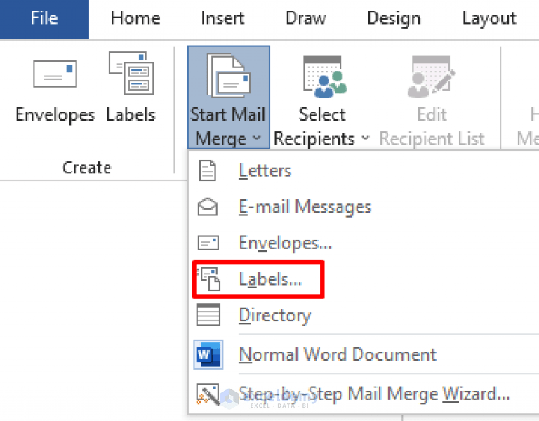 How to Print Labels from Excel in Word (with Easy Steps)