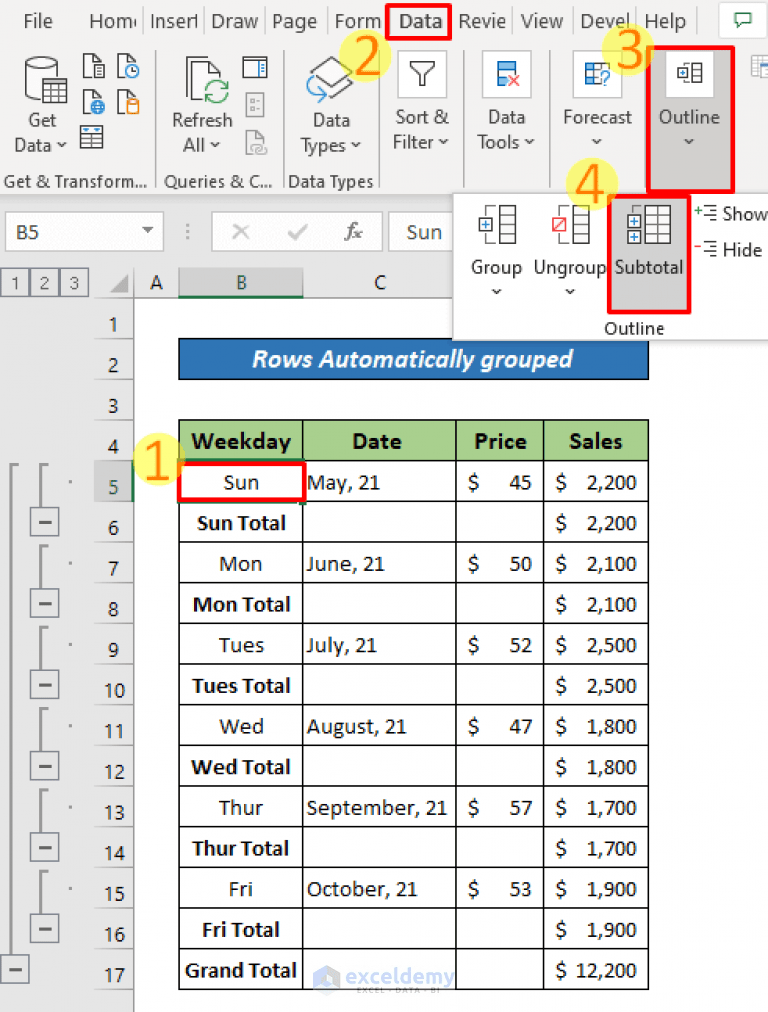 How to Remove Grouping in Excel (2 Suitable Examples) ExcelDemy