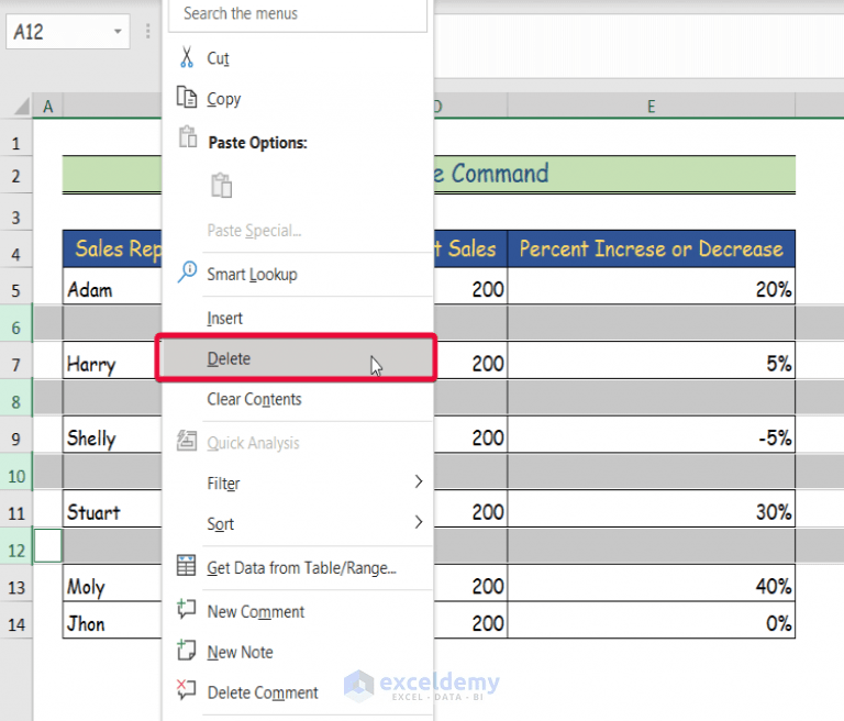 How to Remove Unused Cells in Excel (8 Easy Ways) ExcelDemy