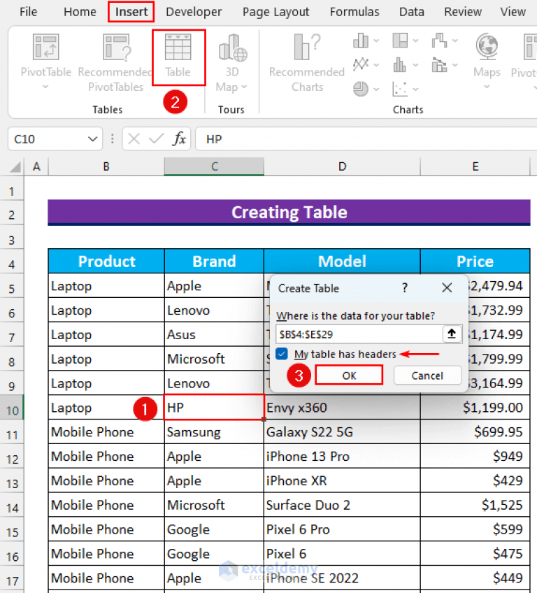 Keep Row Headings in Excel When Scrolling Without Freeze