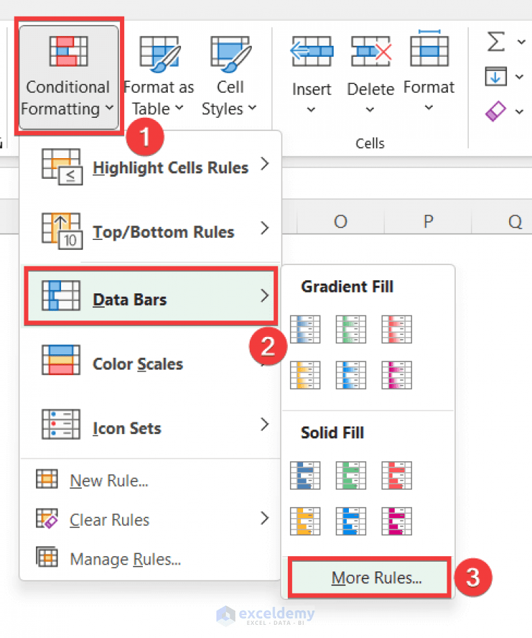 Progress Bar in Excel Cells Using Conditional Formatting ExcelDemy
