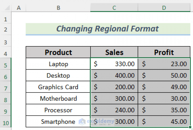 [Fixed] Accounting Format in Excel Not Working (2 Quick Solutions)