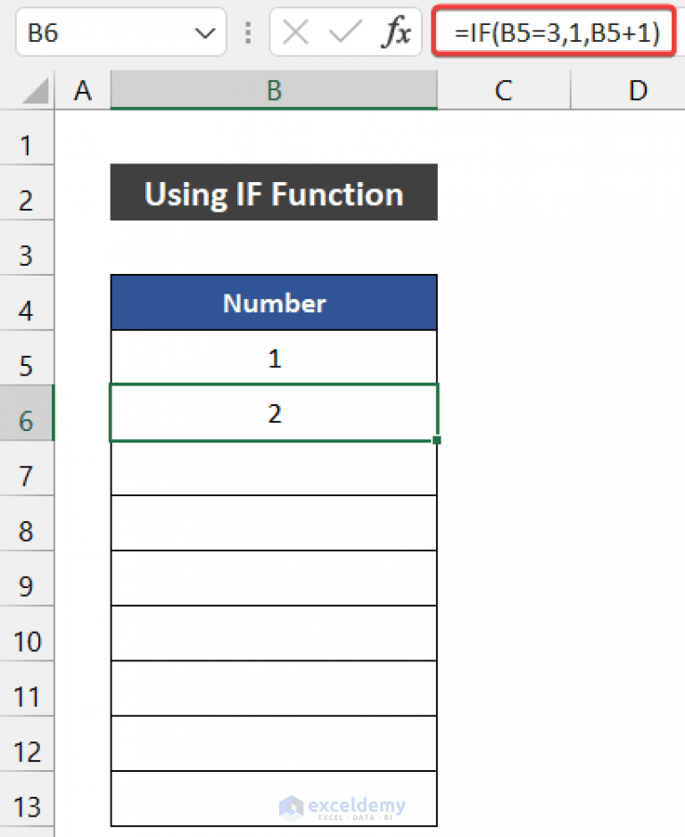 How to Autofill in Excel with Repeated Sequential Numbers