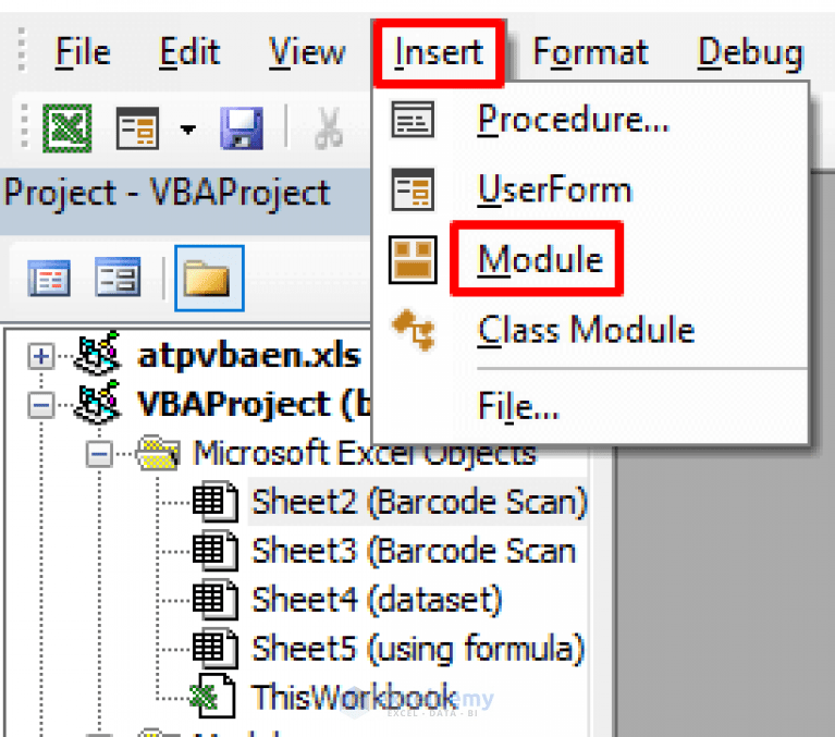 Barcode Scanner Entry to Excel Database with Timestamp (3 Basic Cases)