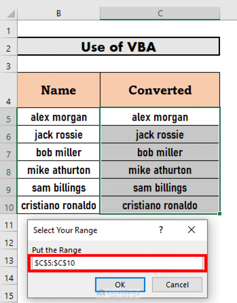 How to Change to Title Case in Excel (4 Easy Ways) ExcelDemy