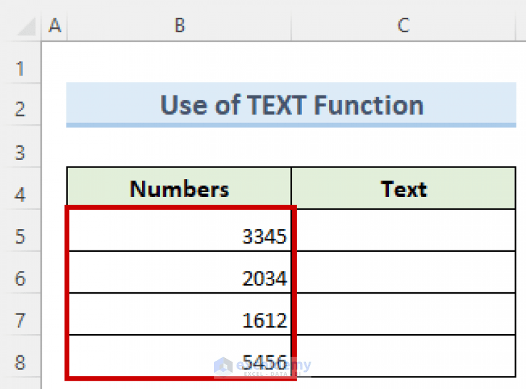 How to Convert Number to Text in Excel with Apostrophe