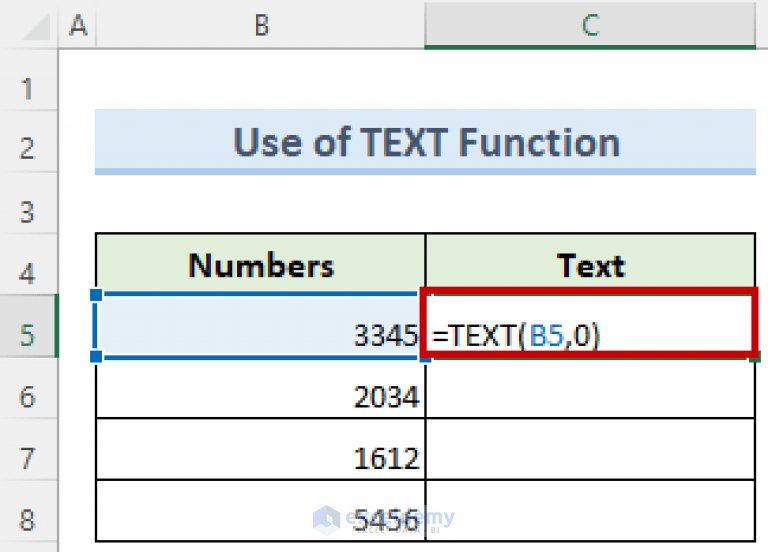 How to Convert Number to Text in Excel with Apostrophe