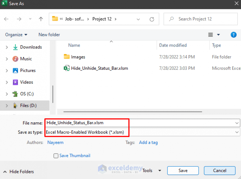 How to Hide and Unhide Status Bar in Excel (3 Easy Methods)