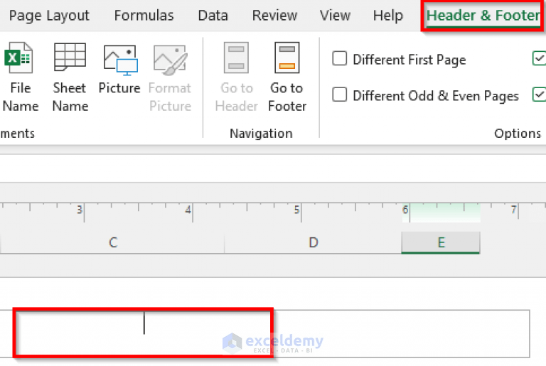 How to Insert Page Number in Excel (7 Easy Methods)