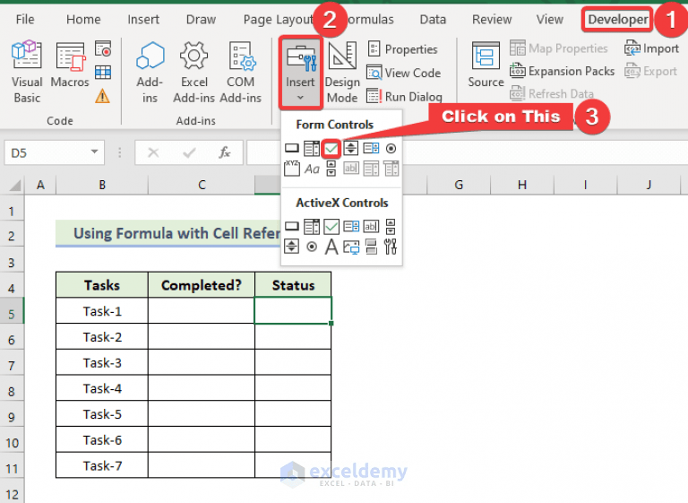 How to Link Multiple Checkboxes in Excel (3 Easy Methods)