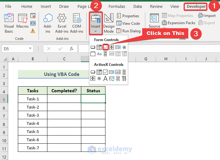 How to Link Multiple Checkboxes in Excel (3 Easy Methods)