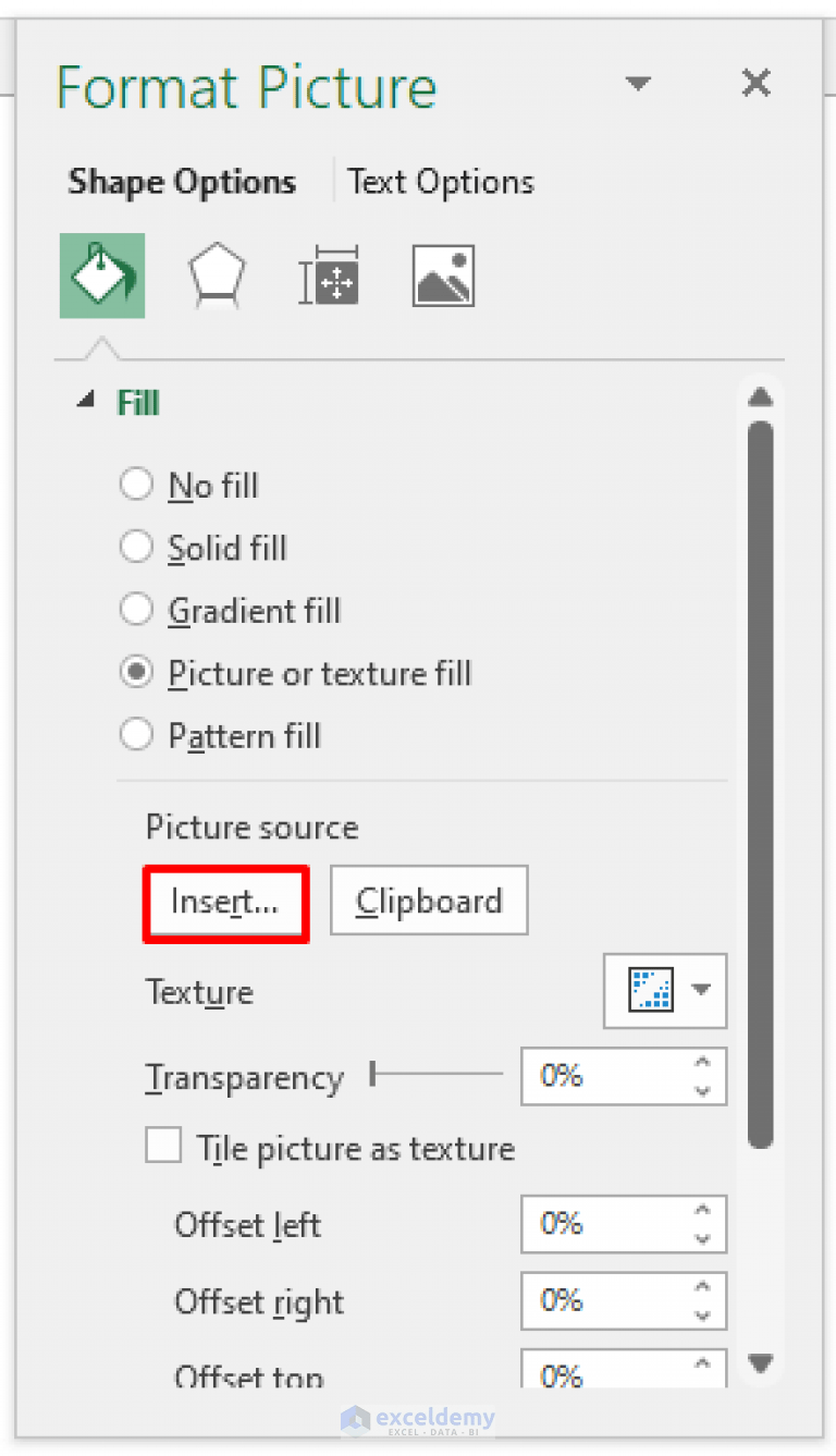 How to Make Picture Background Transparent in Excel (2 Methods)