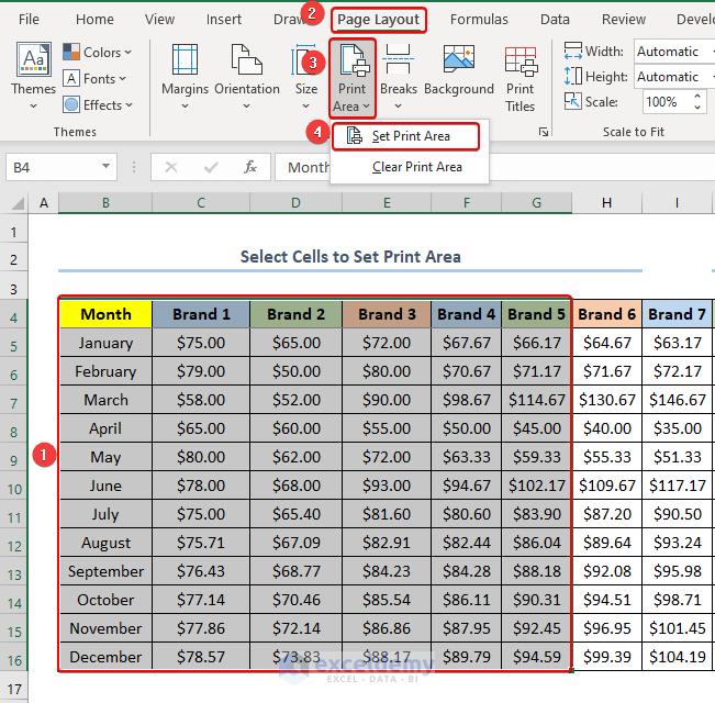 How to Set Print Area to One Page in Excel (with Easy Steps)
