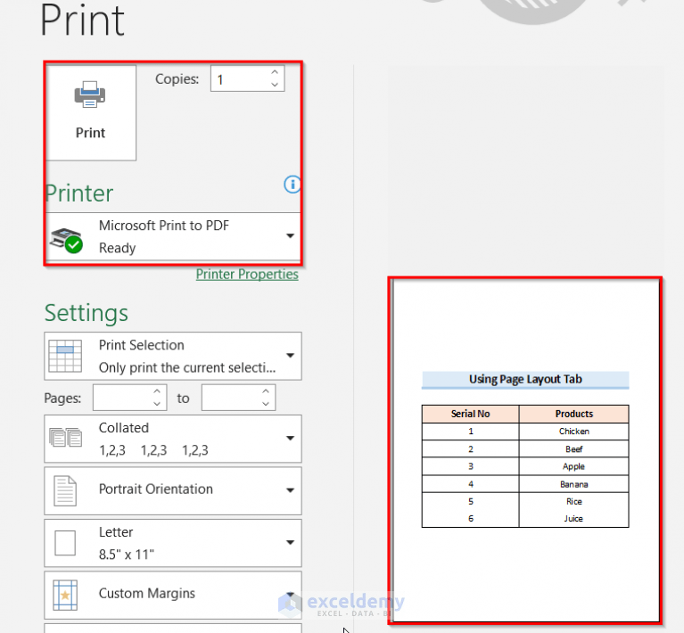 How to Show Print Area in Excel (4 Easy Methods) ExcelDemy