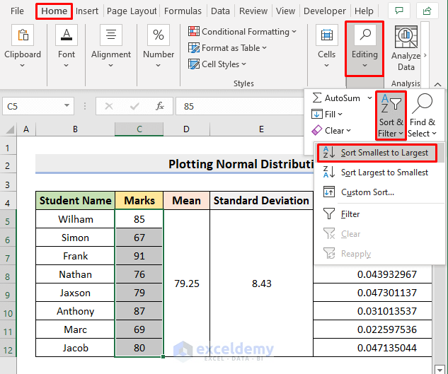 How to Plot Normal Distribution in Excel (With Easy Steps)