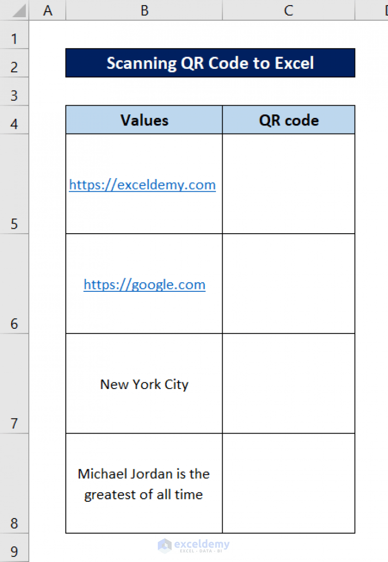How to Scan QR Code to Excel Spreadsheet (with Easy Steps)