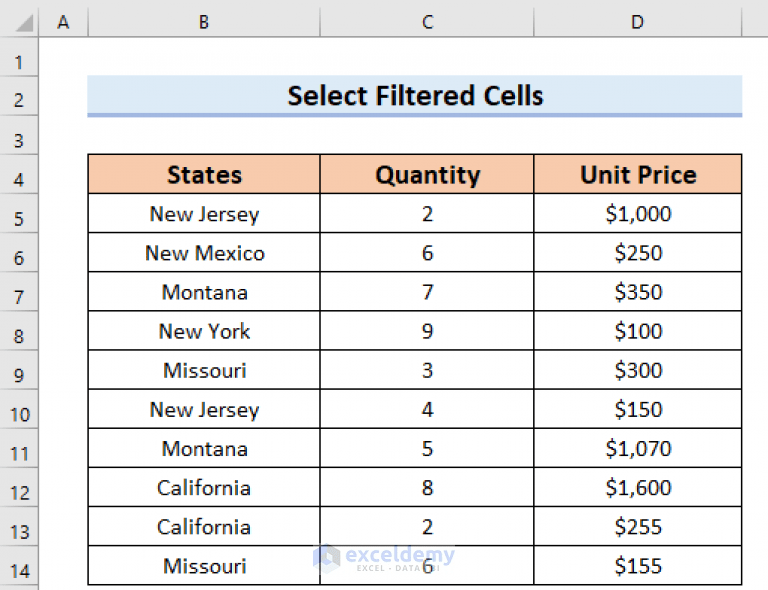 How to Select Only Filtered Cells in Excel Formula (5 Quick Ways)