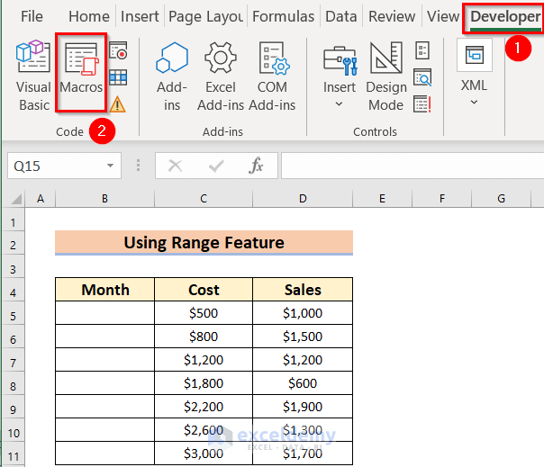 Using Excel VBA to Populate an Array with Cell Values 4 Examples