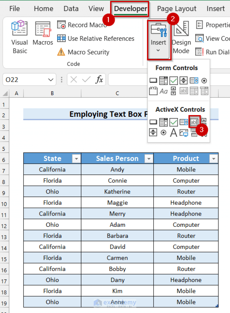 Create a Search Box in Excel with VBA (5 Suitable Examples)