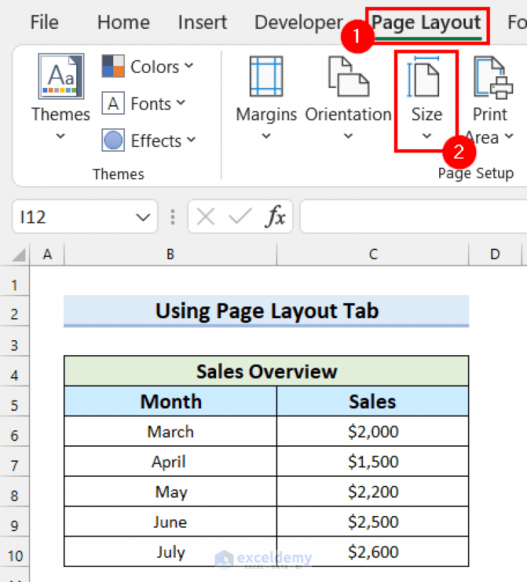 How to Add Paper Size in Excel (4 Easy Ways) ExcelDemy