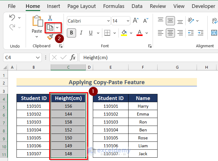 How to Merge Two Tables in Excel with Common Column (5 Ways)