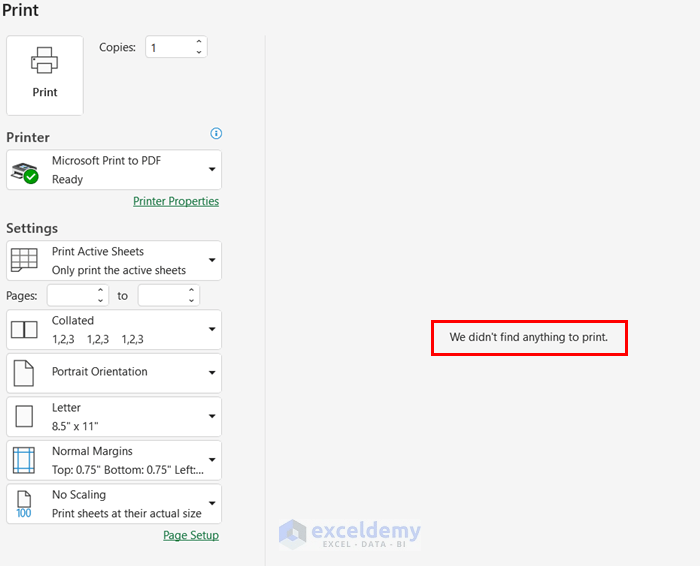 How to Print a Blank Sheet with Lines in Excel (3 Effective Ways)