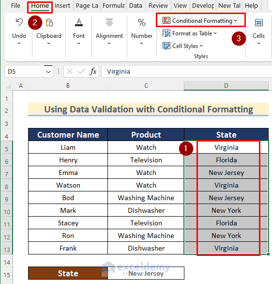How to Create Search Box in Excel with Conditional Formatting (5 Ways)