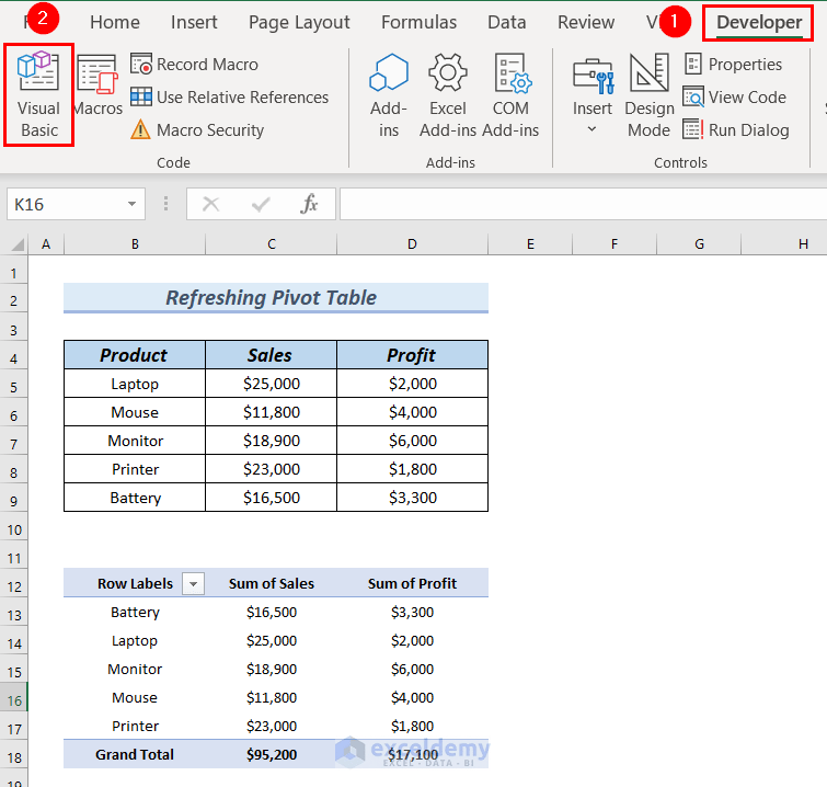 How to Refresh Excel Sheet Automatically Using VBA (4 Methods)