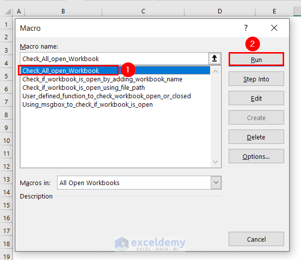 How to Check If a Workbook is Open and Close It Using Excel VBA (5 Methods)