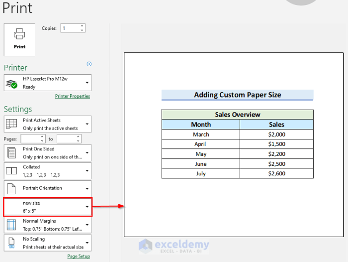 How to Add Paper Size in Excel (4 Easy Ways) ExcelDemy