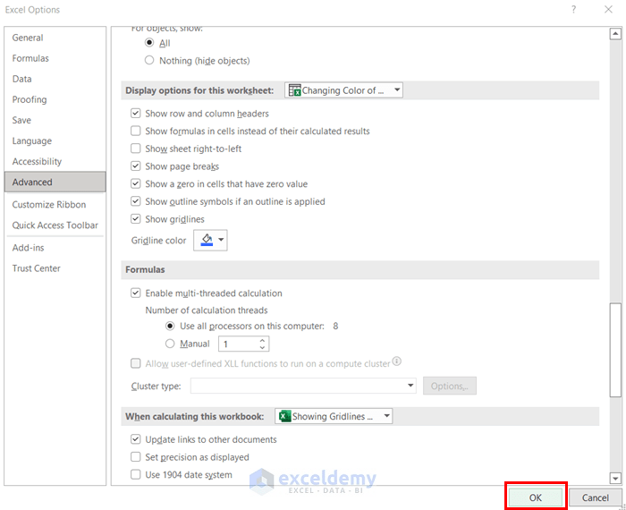 How to Show Gridlines in Excel When Printing (6 Easy Ways)