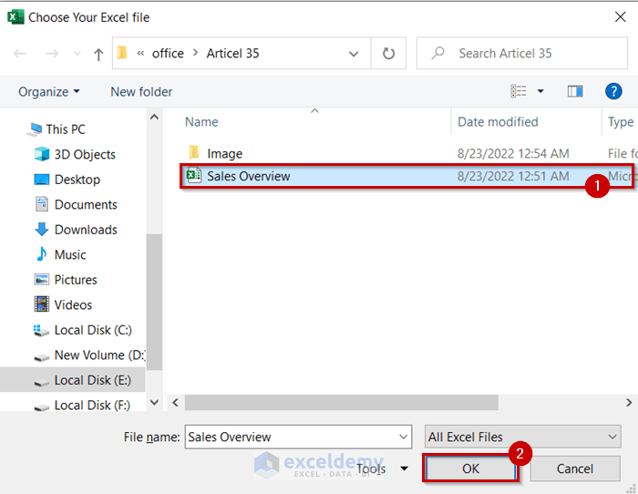 How To Open Folder and Select File Using Excel VBA 4 Examples