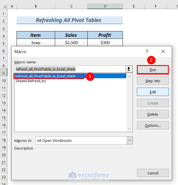 How to Refresh Excel Sheet Automatically Using VBA (4 Methods)