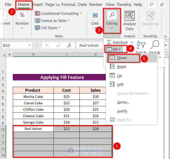 How to Repeat Rows in Excel at Bottom 5 Easy Methods