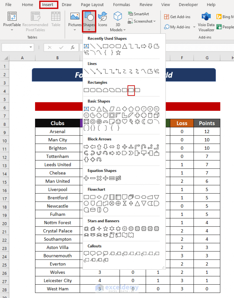 How to Create Tabs Within Tabs in Excel (with Simple Steps)