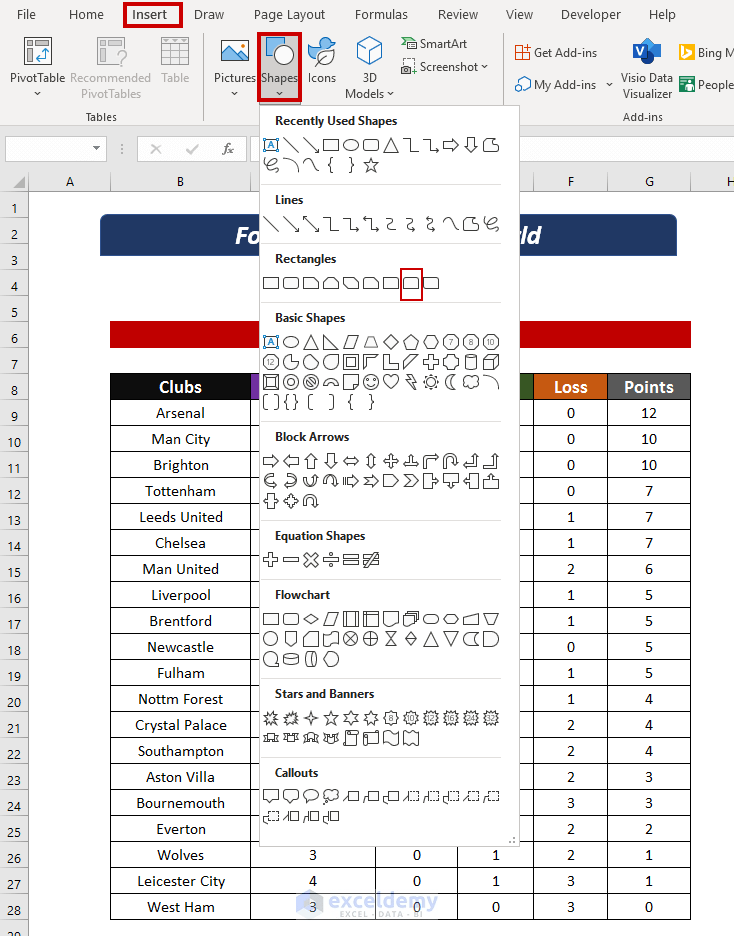 How to Create Tabs Within Tabs in Excel (With Simple Steps)