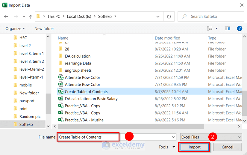 How to Create Table of Contents in Excel (6 Suitable Ways)