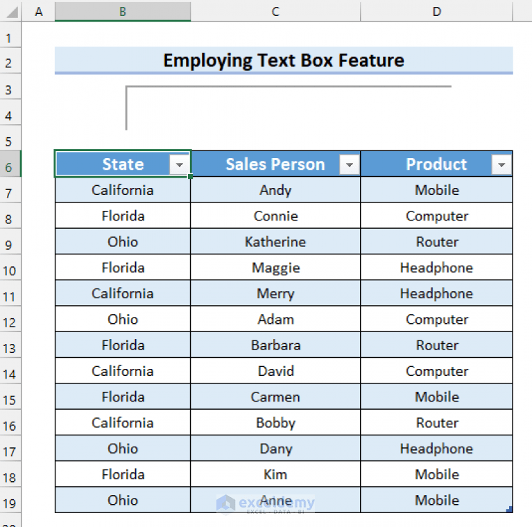 Create a Search Box in Excel with VBA (5 Suitable Examples)