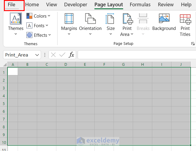 How to Print a Blank Sheet with Lines in Excel (3 Effective Ways)