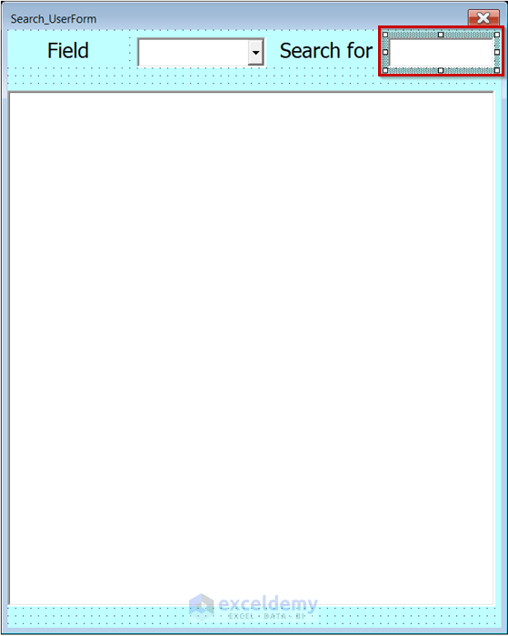 Create a Search Box in Excel with VBA (5 Suitable Examples)